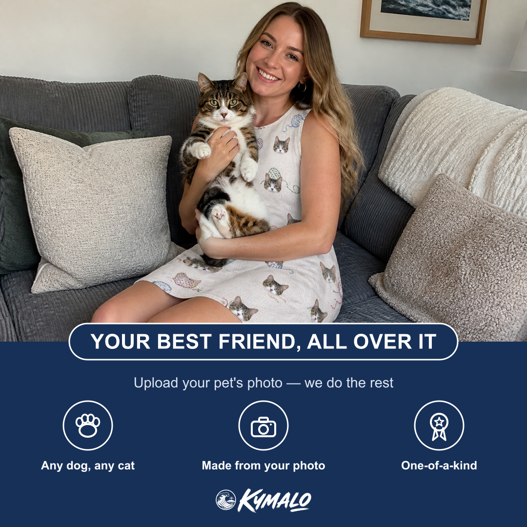 Friends in matching Women's Skein Snoopers Custom Cat Face Tank Dress — a group gift photo