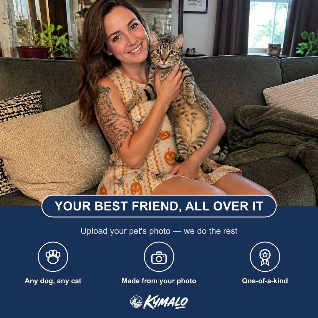 Friends in matching Women's Spooky Squash Custom Cat Face Tank Dress — a group gift photo
