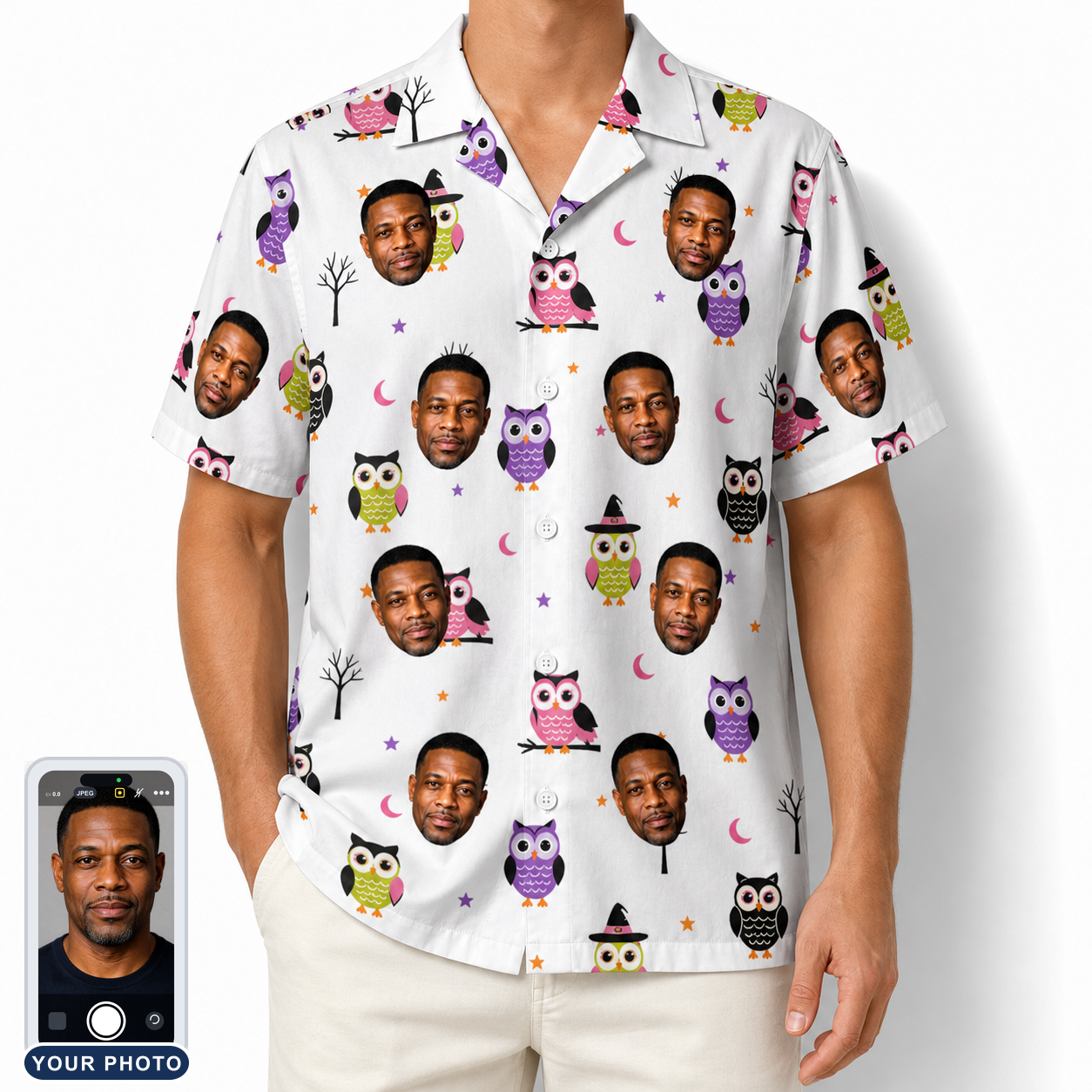 Men's Talon Terrors Custom Face Hawaiian Shirt