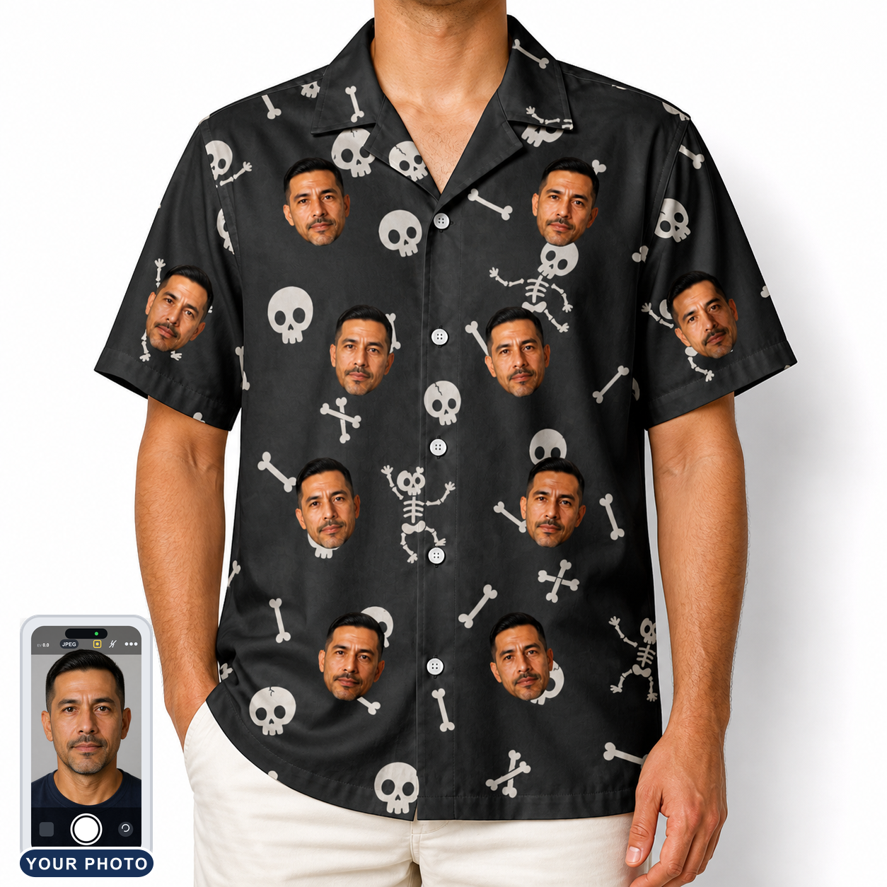 Men's Rattle Rascals Custom Face Hawaiian Shirt