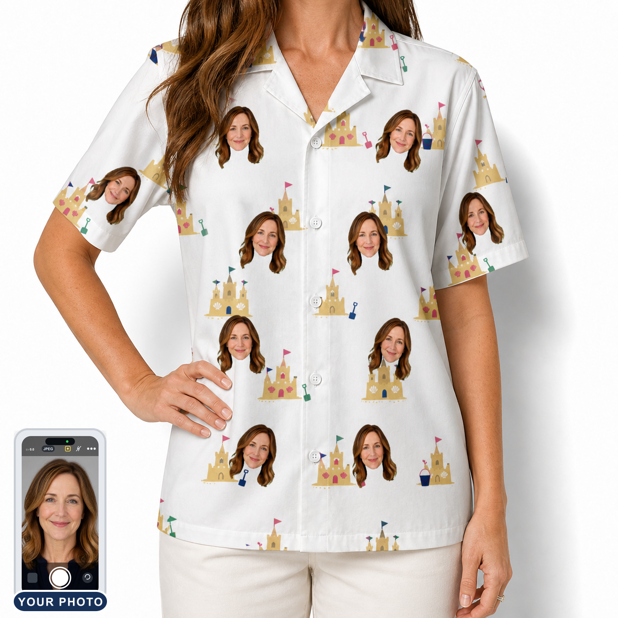 Women's Dune Dynasty Custom Face Hawaiian Shirt