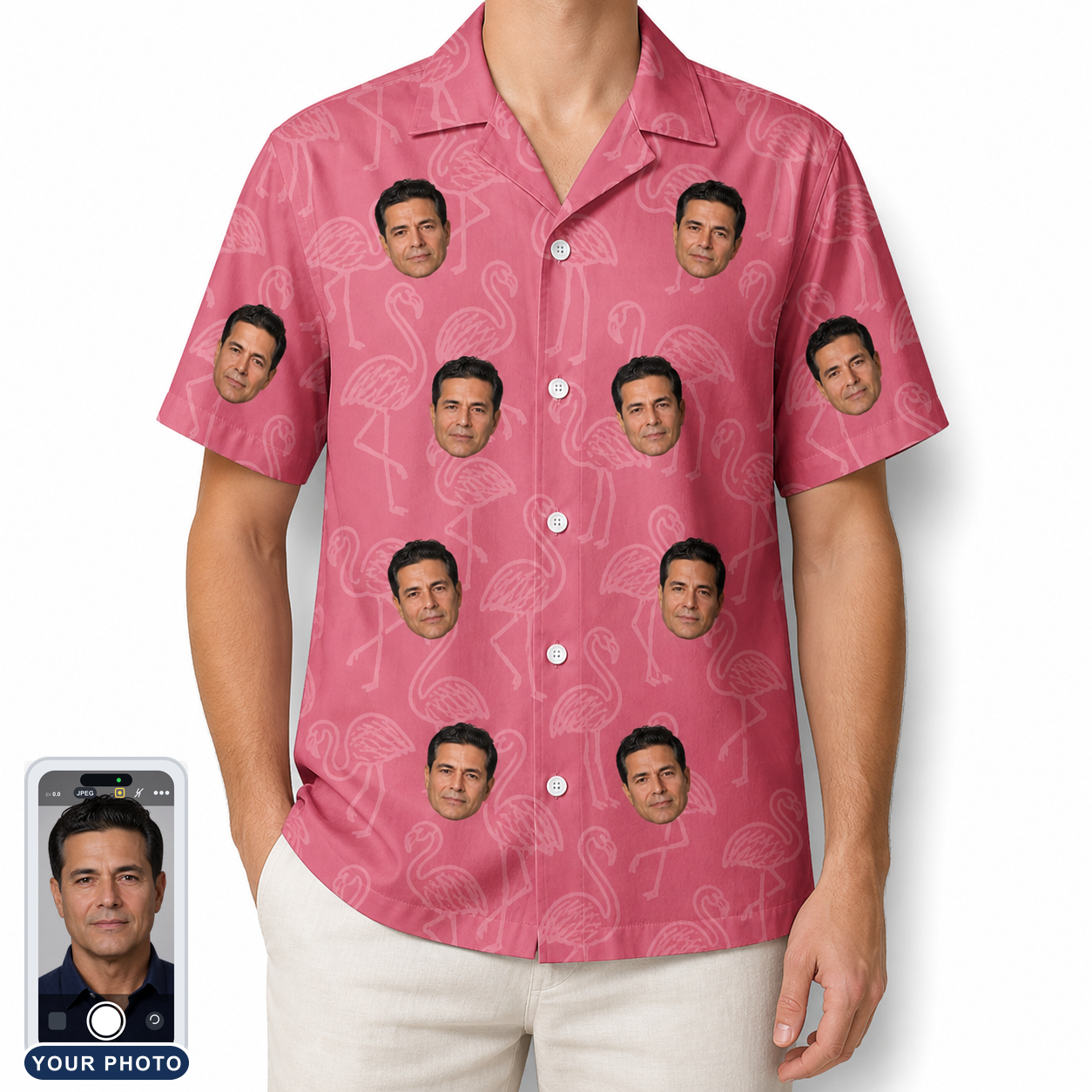 Men's Beakside Belles Custom Face Hawaiian Shirt