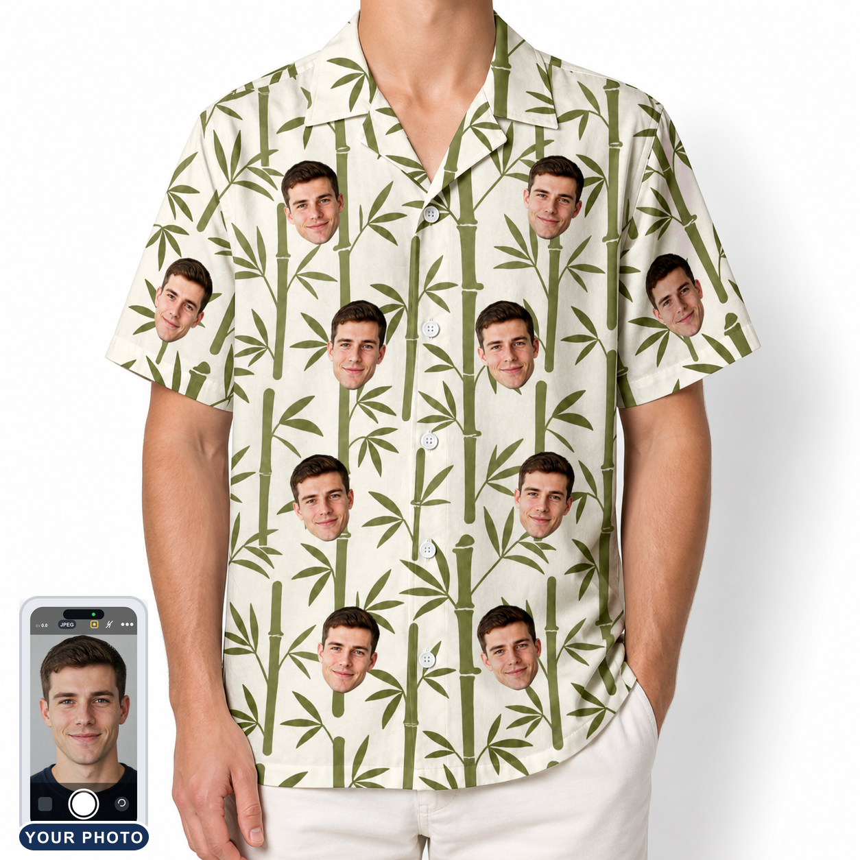 Men's Reed Revival Custom Face Hawaiian Shirt