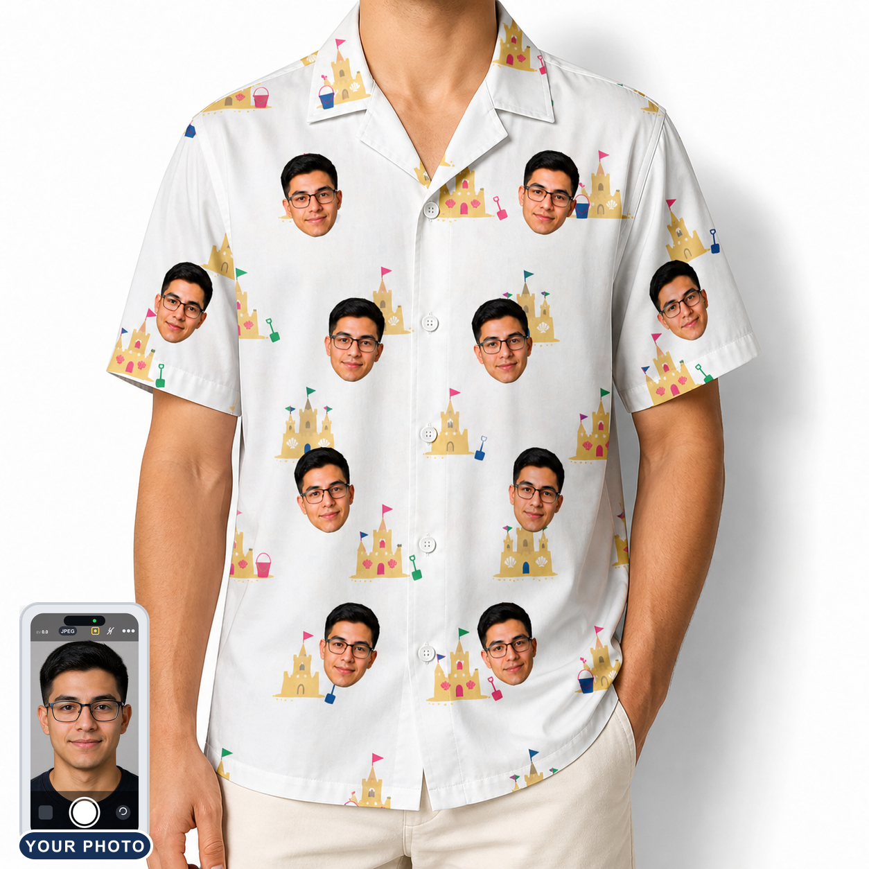 Men's Dune Dynasty Custom Face Hawaiian Shirt