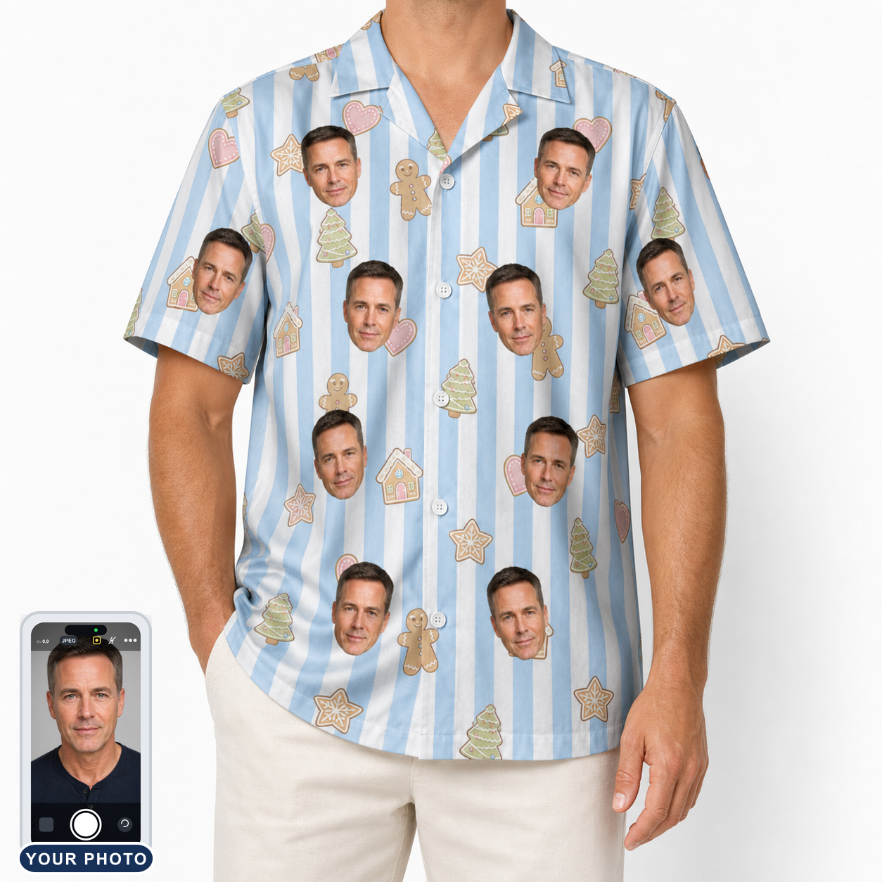Men's Spice Sprites Custom Face Hawaiian Shirt