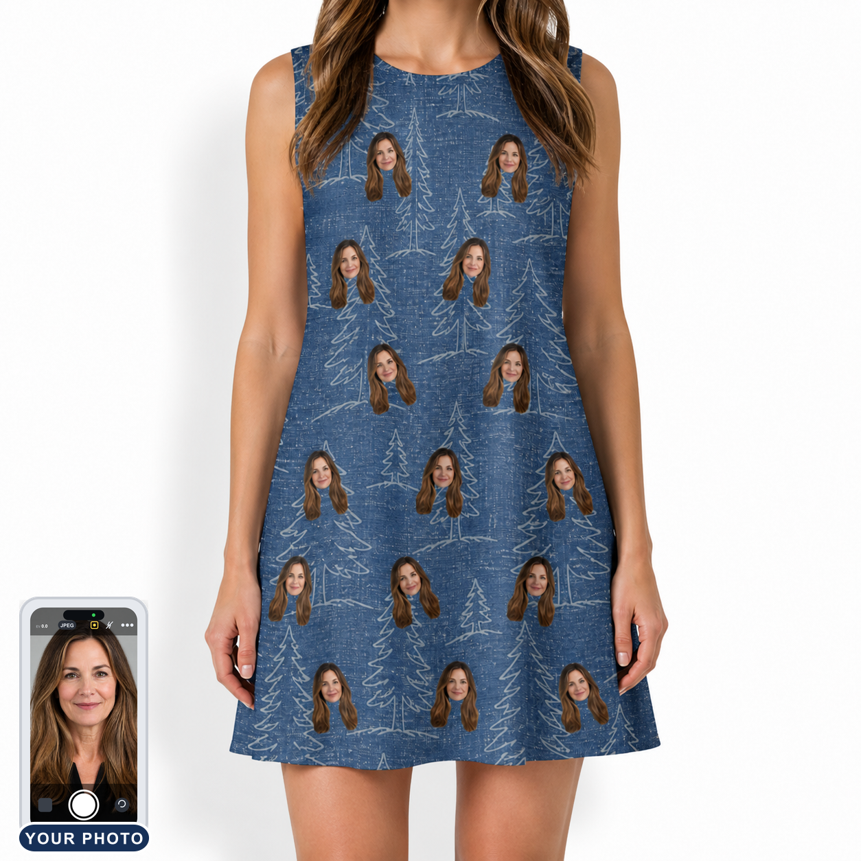 Women's Needle Nineteen Custom Face Tank Dress