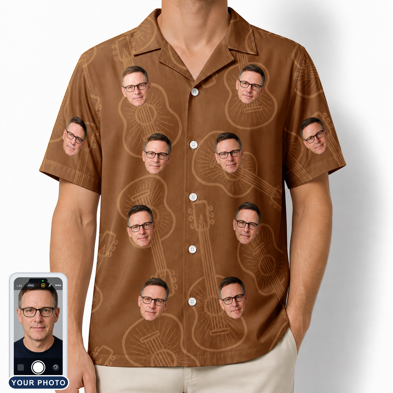 Men's Chord Kinship Custom Face Hawaiian Shirt