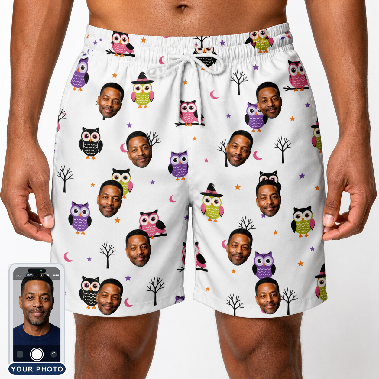 Men's Talon Terrors Custom Face Beach Shorts