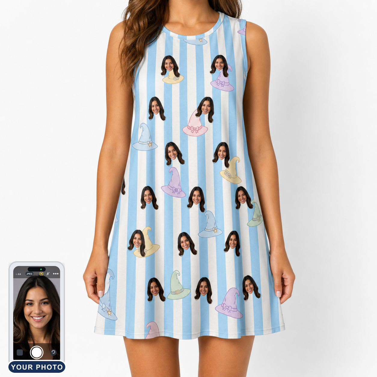 Women's Wicked Peaks Custom Face Tank Dress