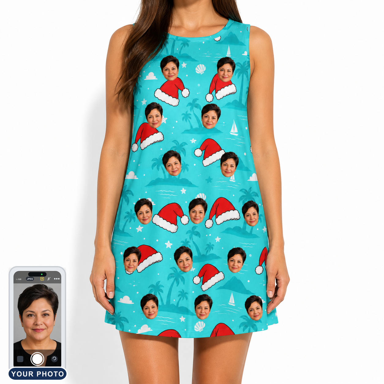 Women's Redcap Revelry Custom Face Tank Dress