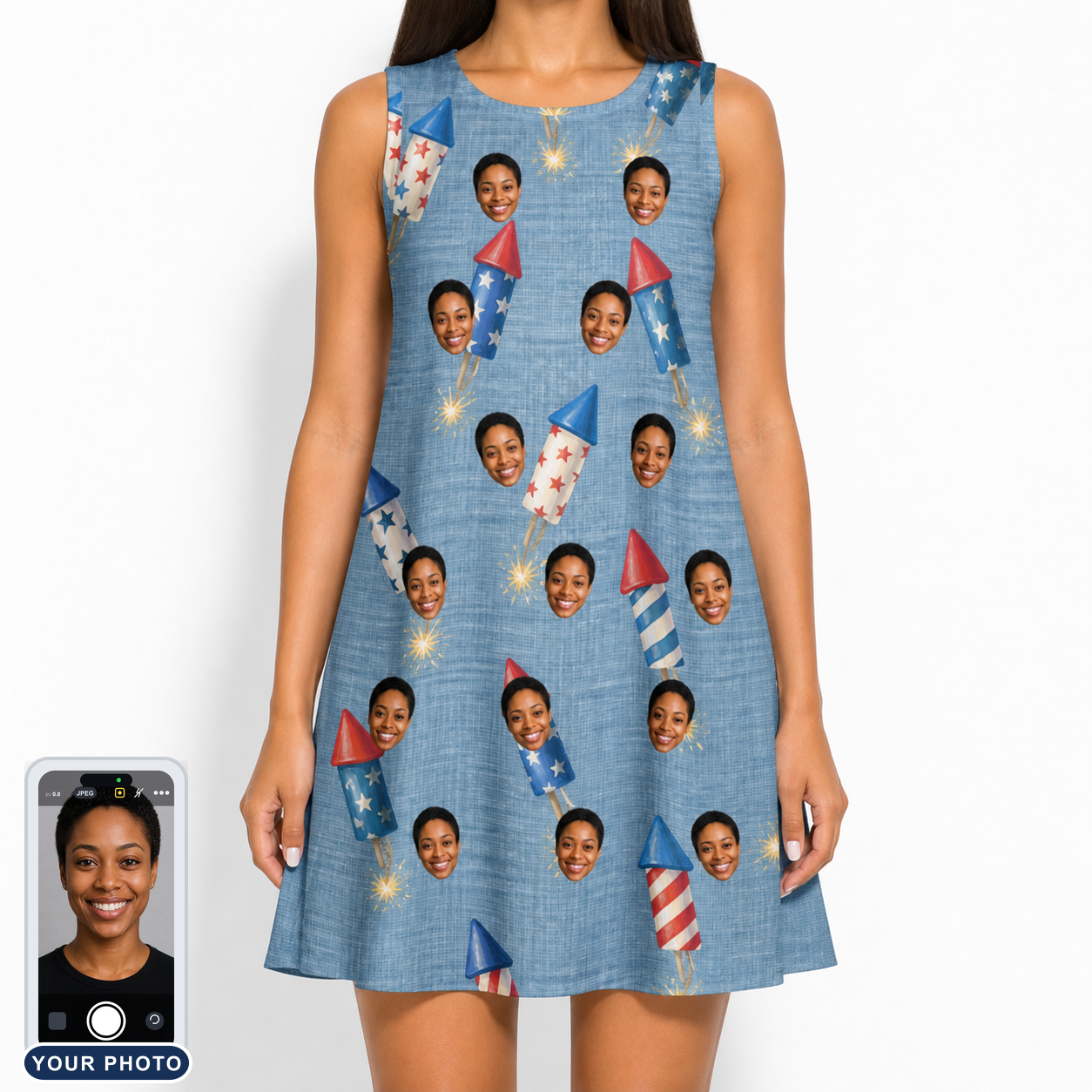 Women's Launch Lark Custom Face Tank Dress