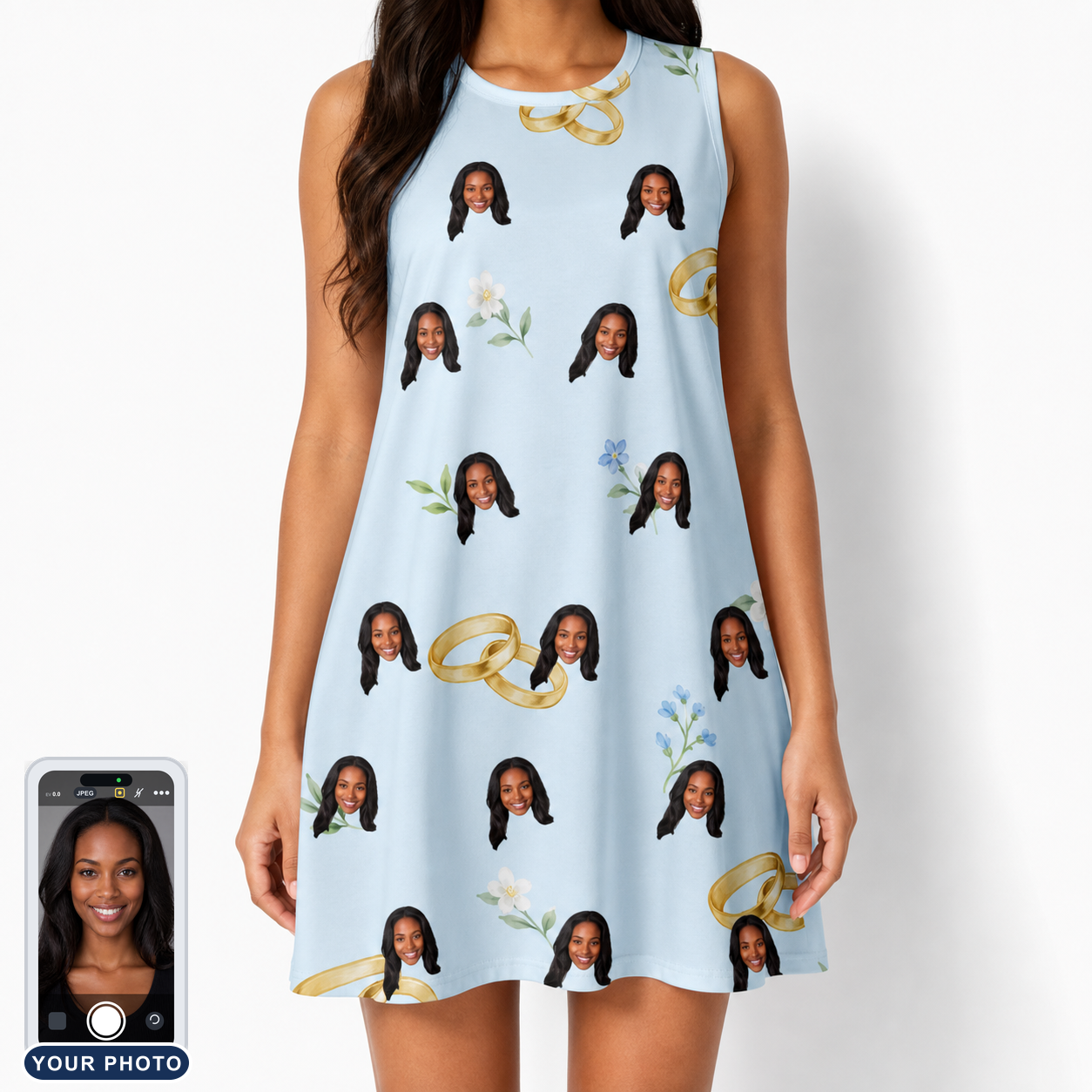 Women's Sandbar Signets Custom Face Tank Dress