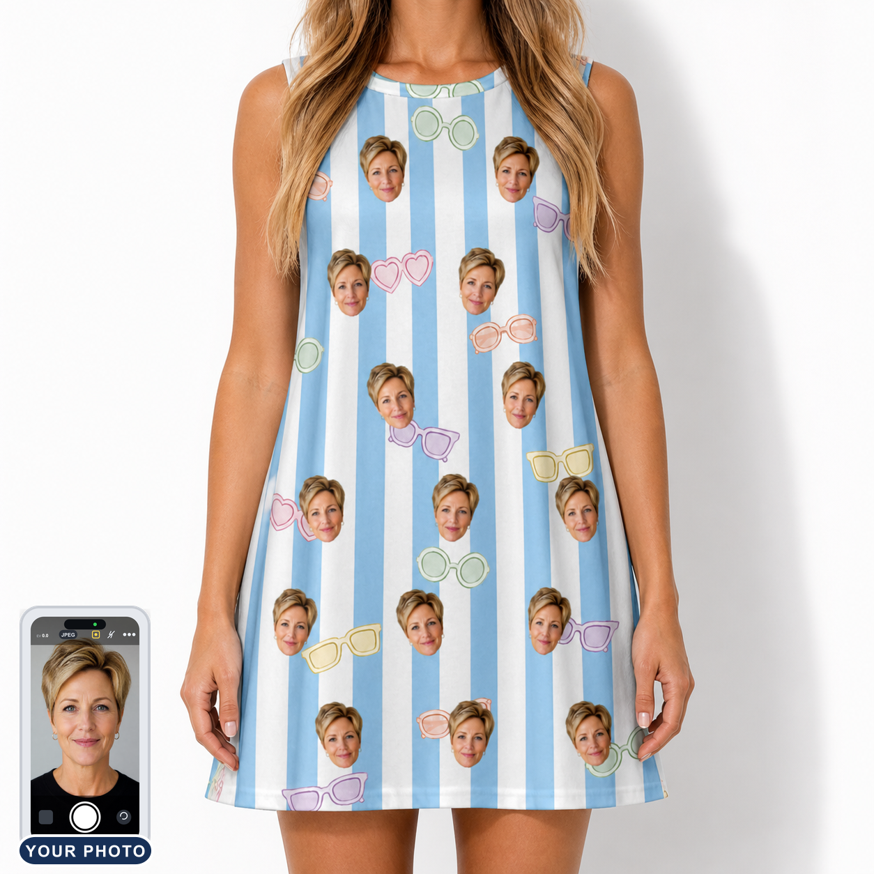 Women's Henhouse Hues Custom Face Tank Dress