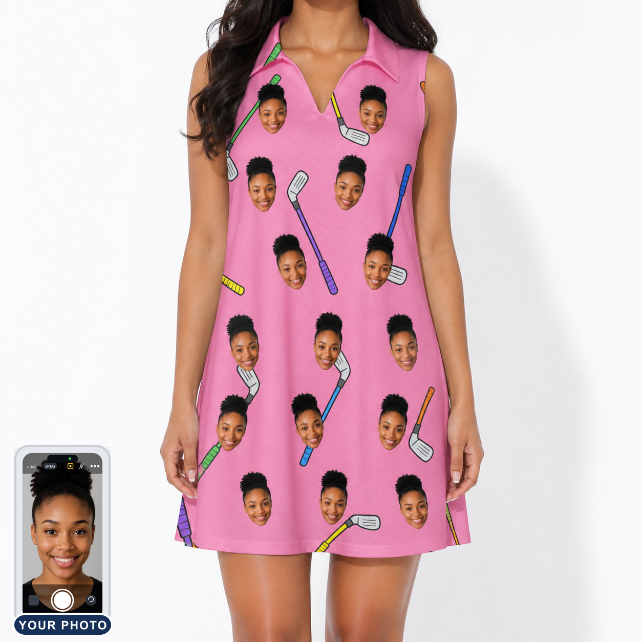 Women's Loft Legends Custom Face V-Neck Dress