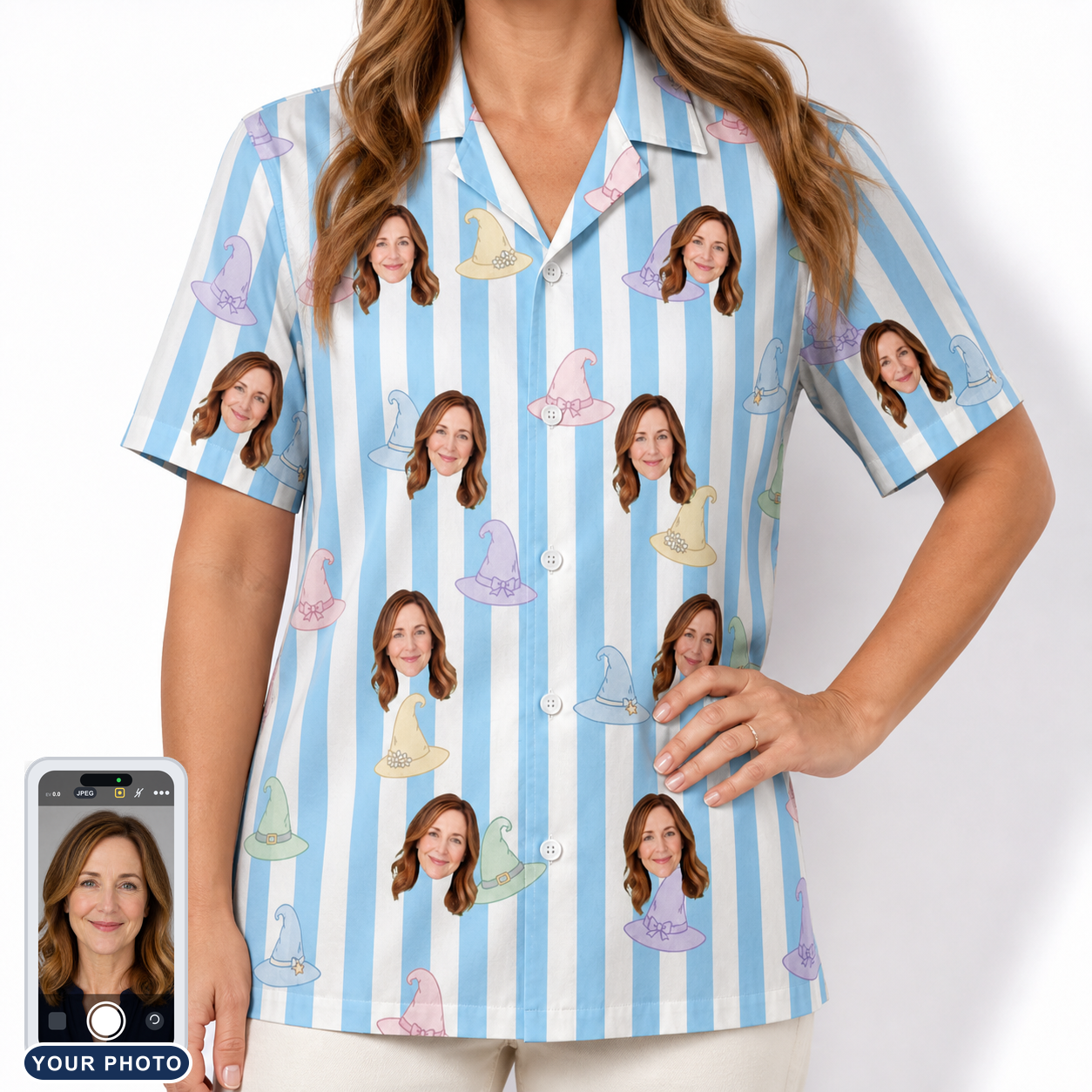 Women's Wicked Peaks Custom Face Hawaiian Shirt