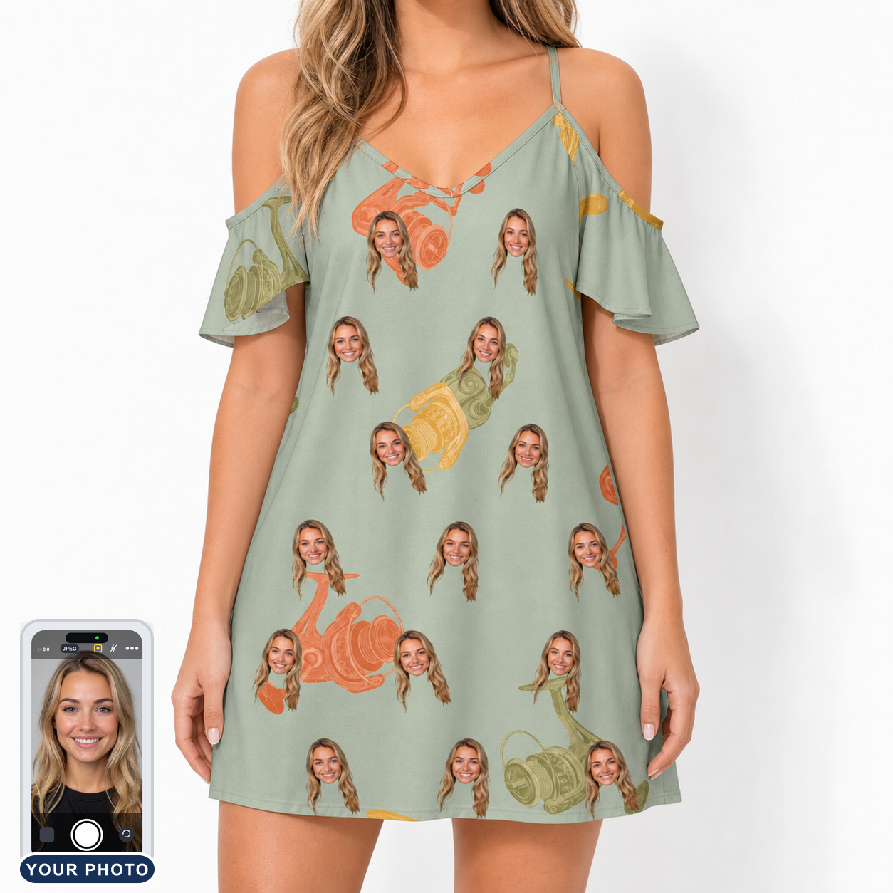Women's Bait Ballet Custom Face Off-Shoulder Dress