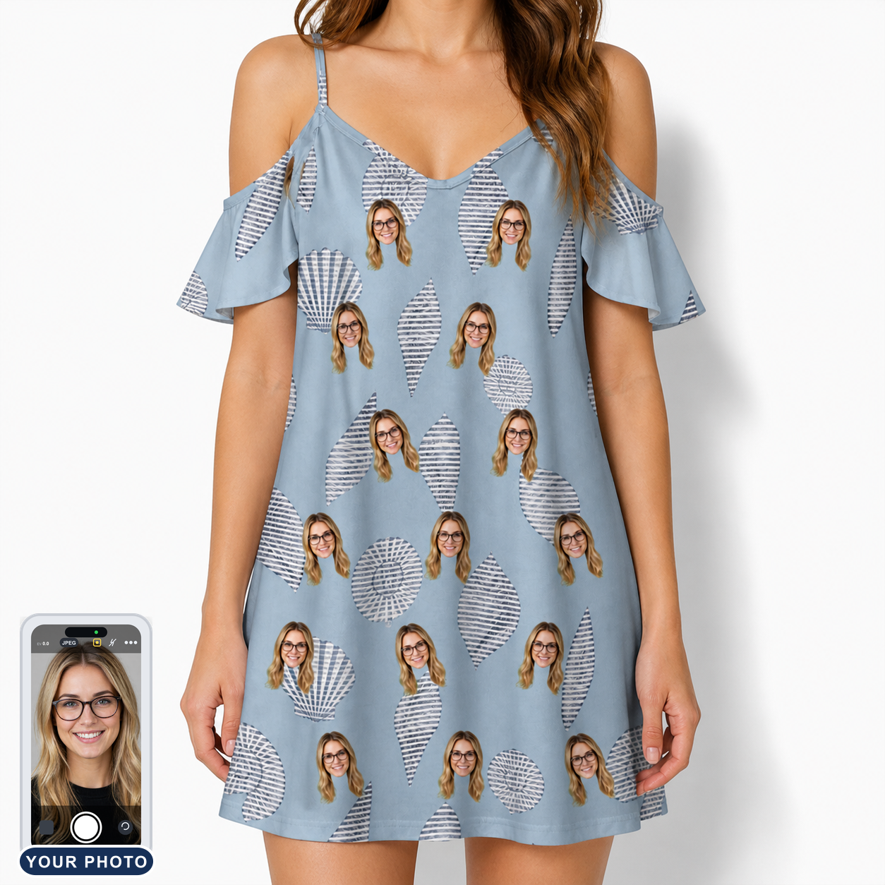 Women's Pearl Parade Custom Face Off-Shoulder Dress