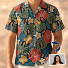 Tropical Hibiscus Custom Face Hawaiian Shirt