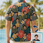 Tropical Hibiscus Custom Face Hawaiian Shirt - 9