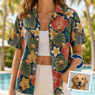 Tropical Hibiscus Custom Face Hawaiian Shirt - 7