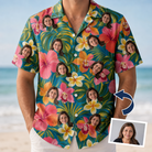 Tropical Plumeria Custom Face Hawaiian Shirt - 7