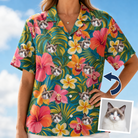 Tropical Plumeria Custom Face Hawaiian Shirt