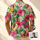Plumeria Tropical Custom Face Hawaiian Shirt
