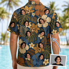 Men's Frond Flower Fizz Custom Face Hawaiian Shirt - 8