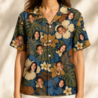 Women's Frond Flower Fizz Custom Face Hawaiian Shirt - 5