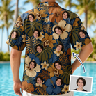 Women's Frond Flower Fizz Custom Face Hawaiian Shirt - 8