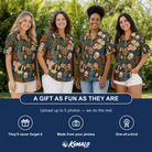 Women's Frond Flower Fizz Custom Face Hawaiian Shirt - 2