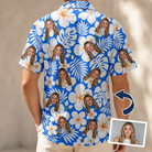 Men's Hibiscus Hula Hooray Custom Face Hawaiian Shirt - 7