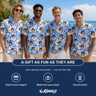 Men's Hibiscus Hula Hooray Custom Face Hawaiian Shirt - 2