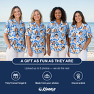 Women's Hibiscus Hula Hooray Custom Face Hawaiian Shirt - 2