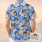 Women's Hibiscus Hula Hooray Custom Face Hawaiian Shirt - 8