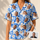 Women's Hibiscus Hula Hooray Custom Face Hawaiian Shirt - 5