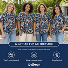 Tropical Floral Custom Face Women's Hawaiian Shirt - 6