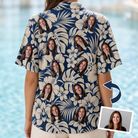 Tropical Floral Custom Face Women's Hawaiian Shirt - 2