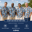 Men's Floral Frond Frenzy Custom Face Hawaiian Shirt - 2