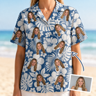 Women's Island Flora Frolic Custom Face Hawaiian Shirt - 5