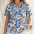 Women's Island Flora Frolic Custom Face Hawaiian Shirt - 7