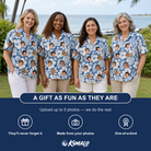 Women's Island Flora Frolic Custom Face Hawaiian Shirt - 2