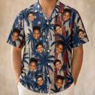 Men's Frond Flower Fizz Custom Face Hawaiian Shirt - 3