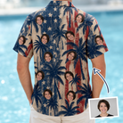 Men's Frond Flower Fizz Custom Face Hawaiian Shirt - 8