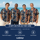 Men's Frond Flower Fizz Custom Face Hawaiian Shirt - 2