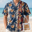 Men's Frond Flower Fizz Custom Face Hawaiian Shirt - 6