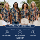 Women's Frond Flower Fizz Custom Face Hawaiian Shirt - 2