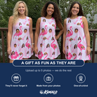 Friends in matching Women's Rosy Waders Custom Face Tank Dress — a group gift photo