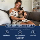 Friends in matching Women's Skein Snoopers Custom Cat Face Off-Shoulder Dress — a group gift photo