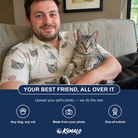 Friends in matching Men's Skein Snoopers Custom Cat Face Polo Shirt — a group gift photo